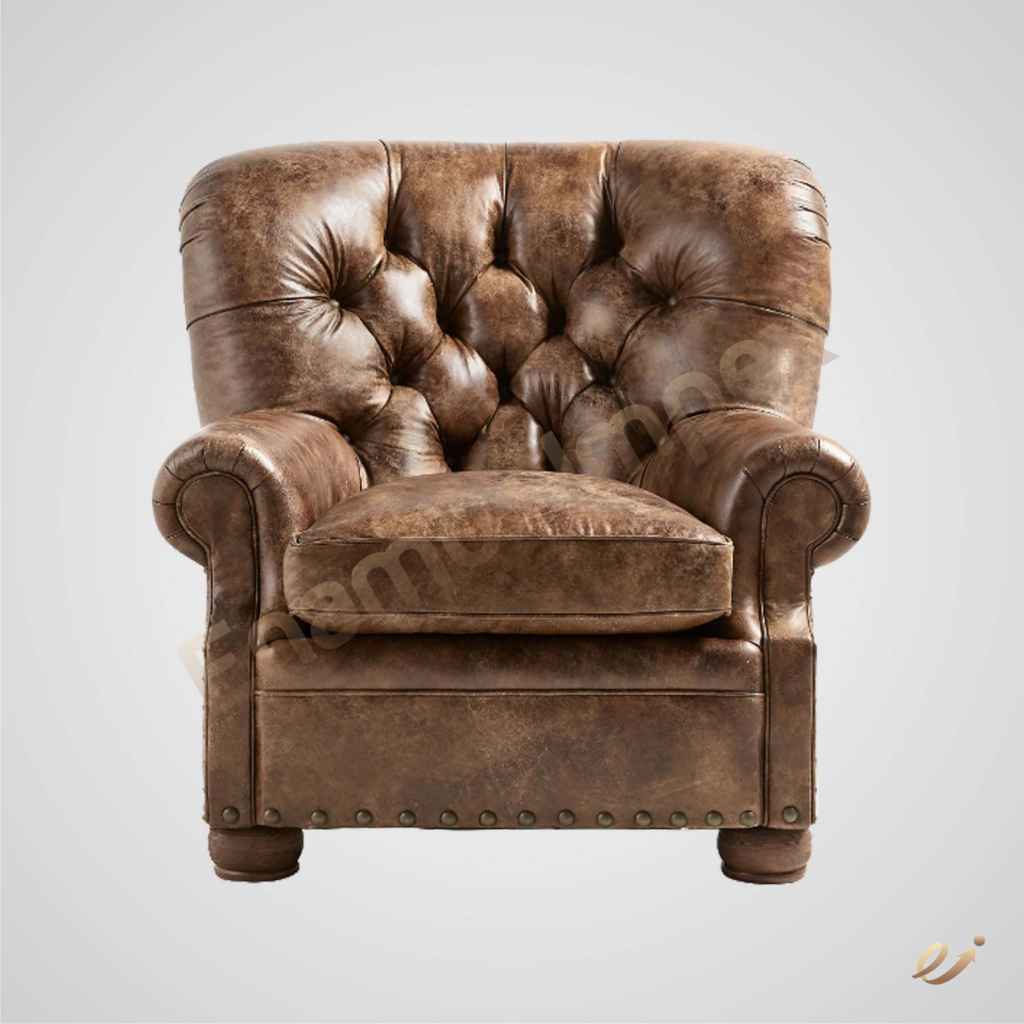 Wingback Leather Sofa