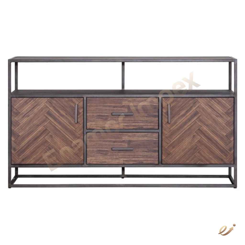 Wood and Iron Sideboard